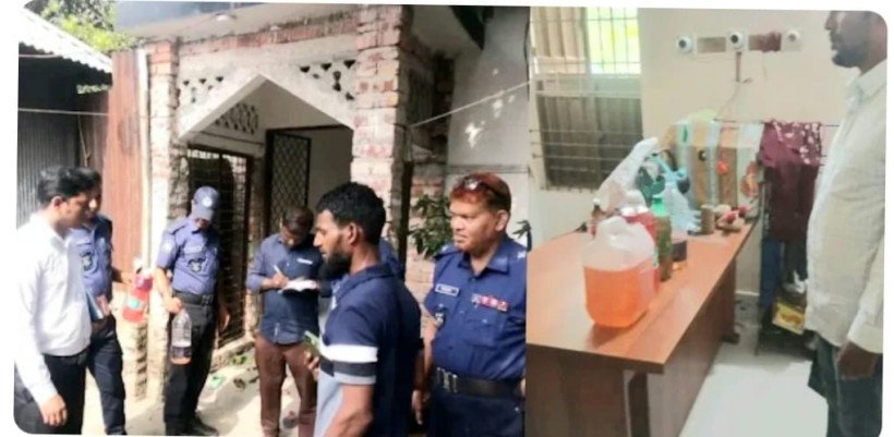 সুন্দরগঞ্জ বামনডাঙ্গায় কালোবাজারে তেল বিক্রির দায়ে মাদ্রাসা শিক্ষকের জরিমানা।